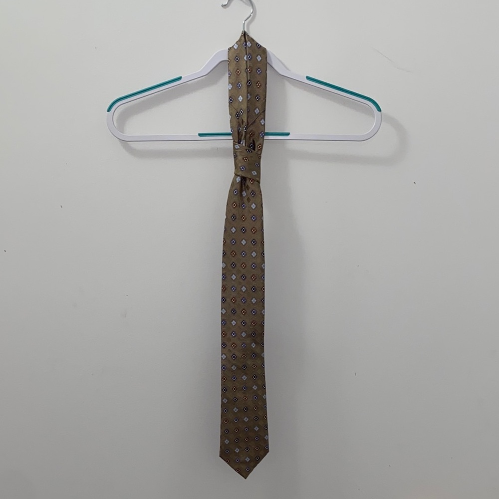 Joseph Abboud Tan Geometric Tie